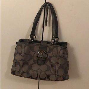 Gray Coach Bag